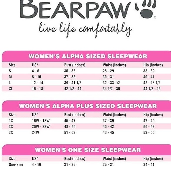 BearPaw Waffle Tie Pajama Set - Picture 7 of 7